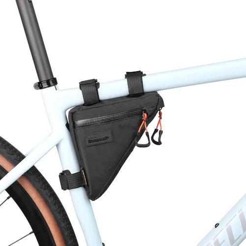 Rhinowalk Bolsa de Marco Frontal de Bicicleta Bolsa Bajo Tubo Superior Triangular Accesorios de Ciclismo de 1.7L de Nylon Ligero para Bicicleta de