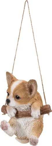Vista 2 de Hi-Line Gift Ltd. 87704-E - Estatua colgante de cachorro Chihuahua