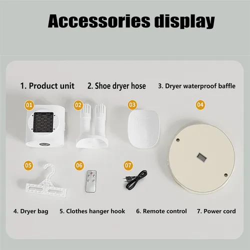 Vista 6 de Máquina de planchado automática plegable multifuncional 3 en 1, secadora de botas, calentador personal, secadora de ropa, calentador de zapatos