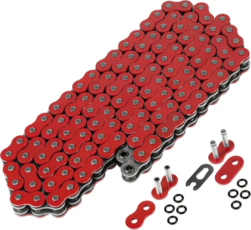 Vista 6 de Caltric Cadena de transmisión de junta tórica compatible con Polaris Xplorer 400-L 400L 400 L 4X4 1995-1999 rojo