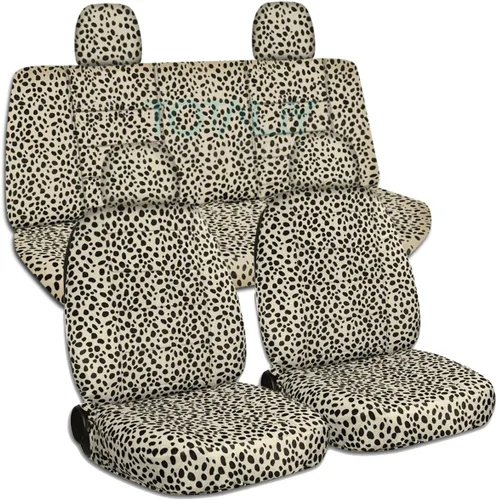 Vista 22 de Fundas totalmente compatibles con Volkswagen New Beetle/Bug A5 2012-2018 con estampado de animales – Juego completo delantero y trasero (29