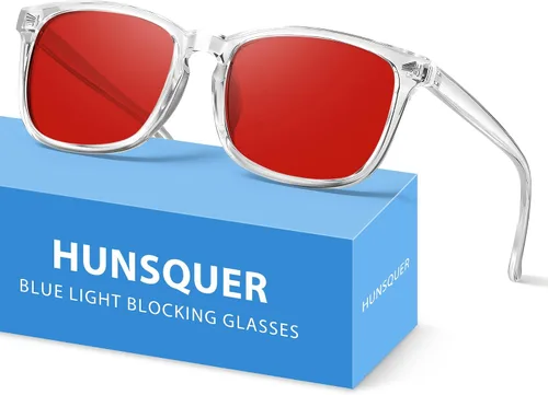 Vista 33 de hunsquer Gafas de luz azul para mujer/hombre, gafas de luz azul para computadora negro (806803blackdouhuablackleopard)