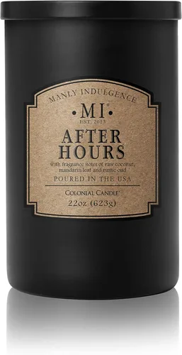 Vista 56 de Manly Indulgence After Hours - Velas perfumadas para hombres, 16.5 onzas, una sola mecha, cera de mezcla de soja premium, 60 horas de combustión
