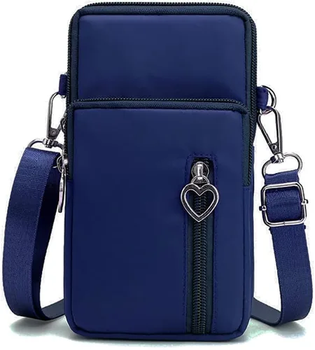 Vista 7 de Brazalete de teléfono para iPhone 15 Pro Max 14 13 Pro Max, Samsung Galaxy S24 Ultra S23 FE A15 A14 A54 A35 A25 - Pequeña bolsa para teléfono
