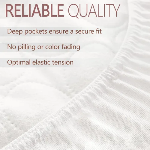 Vista 4 de VOLHA&CO - Juego de sábanas bajeras para moisés 100% algodón, 3 unidades, color blanco