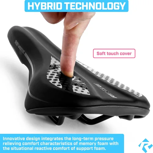 Vista 3 de Revere - Sillín de espuma viscoelástica para jóvenes, elegante, ultra cómodo, asiento de bicicleta para niños, bicicletas juveniles, asiento