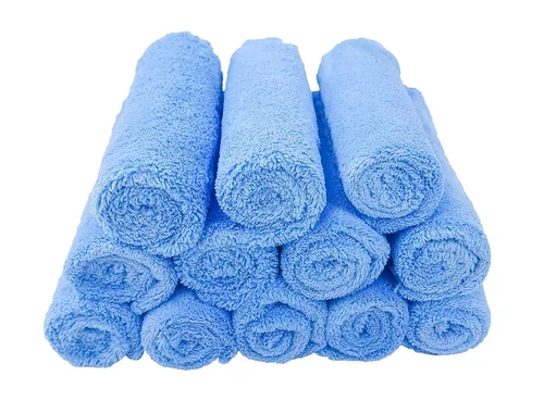 Vista 5 de Paños de microfibra para bebé de Kyapoo, paquete de 12 unidades, 12 x 12 pulgadas, coral, extra absorbentes y suaves para recién nacidos, bebés