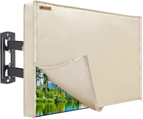 Vista 9 de IC ICLOVER Funda de TV para exteriores de 48 a 50 pulgadas, 600D resistente a la intemperie para 4 estaciones, protector de pantalla de TV