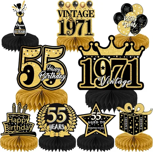 Vista 12 de Decoraciones de cumpleaños número 40 para mujer, 9 piezas, decoraciones de fiesta de cumpleaños rosa, decoraciones de feliz cumpleaños 40