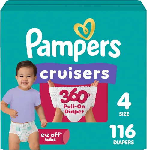 Vista 16 de Pampers Cruisers 360 Pañales - Talla 3, 26 unidades, pañales desechables para bebé, ajuste sin huecos