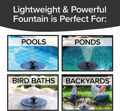 Vista 5 de Funciona con energía solar, añade instantáneamente una función de agua prácticamente en cualquier lugar-5 modos de pulverización-no requiere