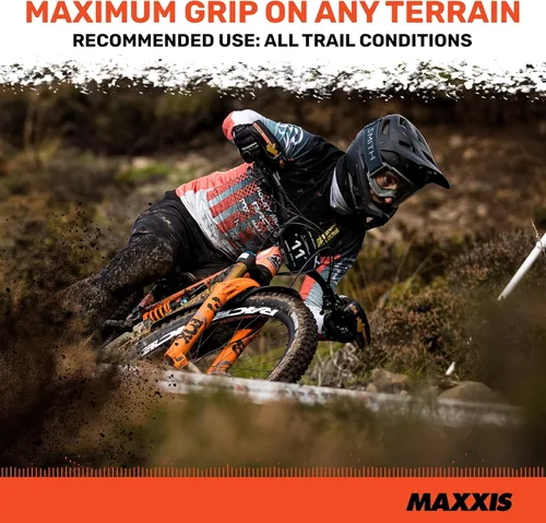 Vista 7 de MAXXIS Minion DHF - Compuesto dual - Clasificación E25, sin cámara Banda de rodadura centrada en el estándar de gravedad de oro