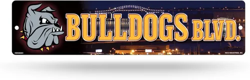 Vista 51 de NCAA Rico Industries Placa de calle de plástico Placa de calle de plástico de 4" x 16" Color del