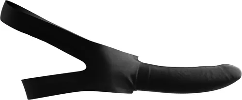 Vista 2 de Correa con dildo a la altura de la boca de Master Series