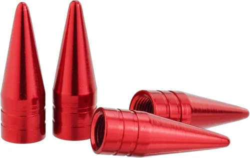 Vista 7 de Abfer Tapas de válvula de neumáticos, tapas de vástago de aire de automóvil, cubiertas para vástagos de presión para bicicletas, vehículos, Negro