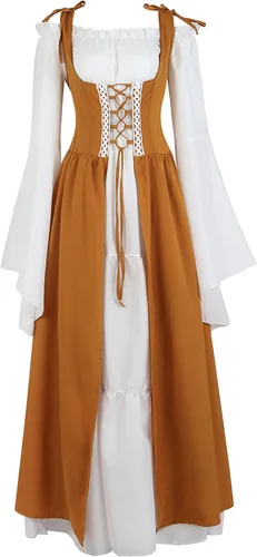 Zhitunemi Renaissance Dresses for Women Costumes Medieval Dress for Women Renfaire Outfit - Halloween Parties Costume Events
