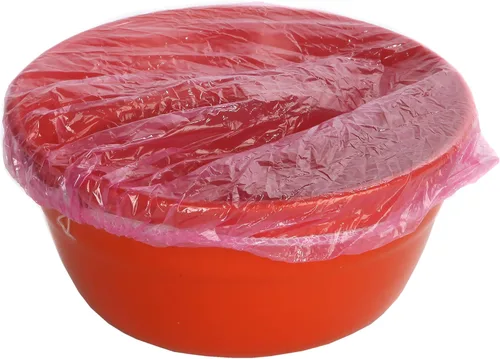 Vista 5 de Cubiertas elásticas para alimentos, tapas de plástico para almacenamiento de cocina, para preparación de comidas, juego de 24