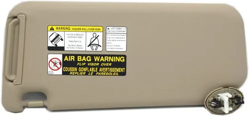 Vista 2 de Ezzy Auto - Visera solar lateral para pasajero derecho color beige para Toyota RAV4 con techo corredizo para modelos 2006, 2007, 2008, 2009, 2010