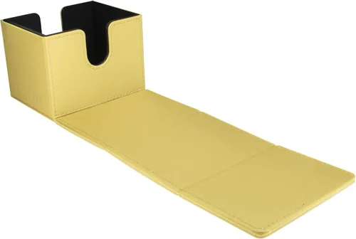 Ultra Pro - Caja con borde de alcoba vívida (amarillo) - Almacena y protege hasta 100 tarjetas coleccionables de tamaño estándar, béisbol, juegos,