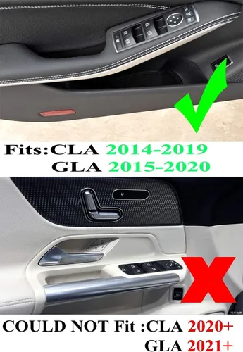 Vista 2 de Caja de almacenamiento RHD para puerta delantera de automóvil para Mercedes Benz A W176 CLA-Class CLA45 AMG CLA250 GLA-Class GLA250 GLA45 AMG