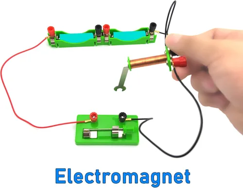 Vista 5 de EUDAX Kit de circuito de aprendizaje de laboratorio de ciencias de física, juego de experimentos de electricidad, circuitos de construcción