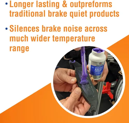 Vista 9 de Permatex 24125 Lubricante de cerámica para piezas de freno extremo, 8 onzas, paquete de 1