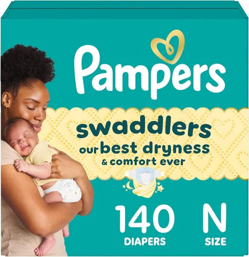 Vista 20 de Pampers Swaddlers - Pañales desechables muy suaves para bebé talla 8, 38