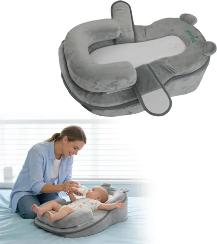 Vista 9 de Rootling Almohada de Alimentación para Bebé, Almohada de Alimentación Anti-Desbordamiento para Reducir las Regurgitaciones, Almohada de Lactancia