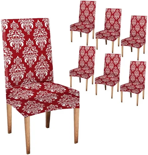 Vista 112 de CAPSCEOLL Juego de 4 fundas para sillas de comedor, color turquesa, turquesa, turquesa, turquesa, turquesa, verde azulado, fundas de asiento Parson