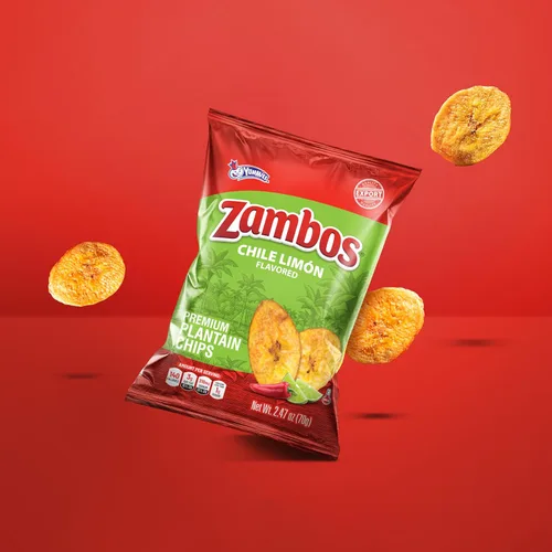 Vista 8 de Zambos Chile Limón Plátano Chips, 2.47 oz – Aperitivo crujiente, sin gluten – Sabor a lima chile audaz – (paquete de 8)