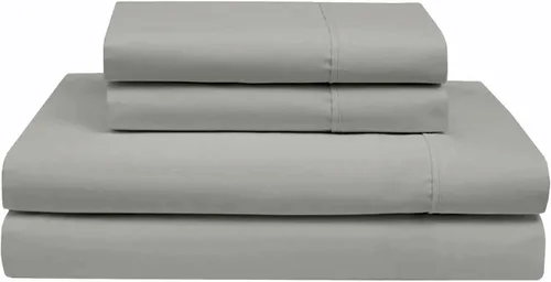 Vista 10 de Rajlinen Juego de sábanas de algodón Giza de tamaño individual, 100% algodón egipcio Giza certificado, juego de sábanas de lujo de 4 piezas