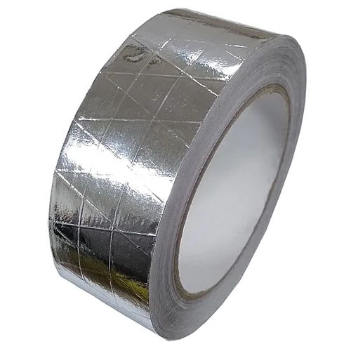 Cinta de papel de aluminio de fibra de vidrio HAOT reforzada autoadhesiva cinta reflectante de calor resistente al aislamiento de alta temperatura