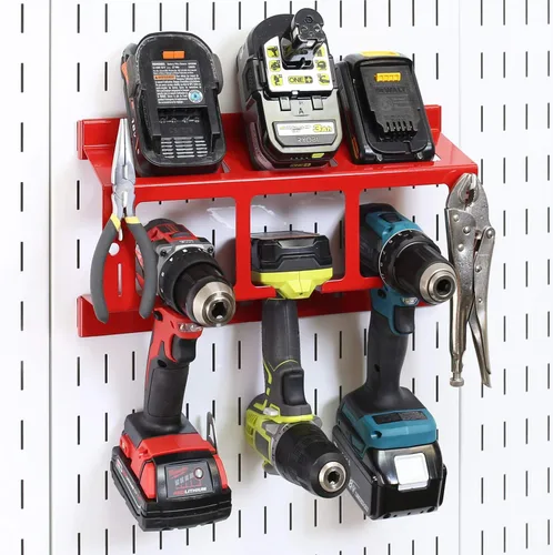Vista 2 de Wall Control Soporte de taladro Estante de almacenamiento de herramientas eléctricas - Taladro de impacto compacto Batería Herramienta Eléctrica