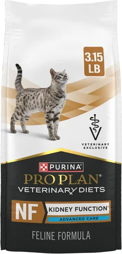Purina Pro Plan Veterinary Diets NF Kidney Function Advanced Care Feline Formula Alimento seco para gatos adultos - Bolsa de 3.15 libras
