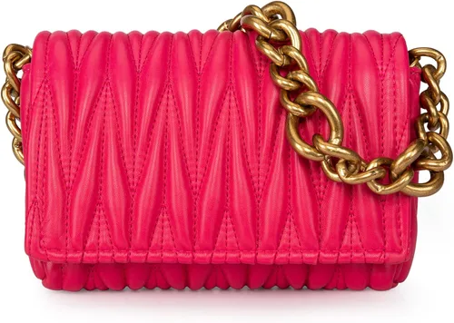 Montana West Valentines Day Gifts for Her Quilted Purse for Women Chunky Chain Purses and Handbags