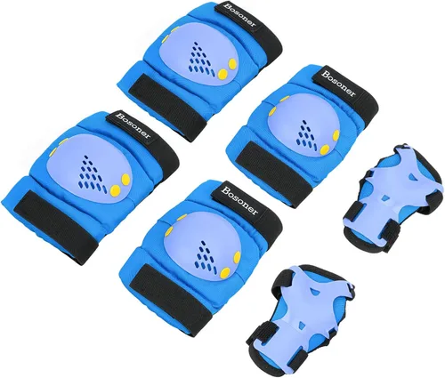 Vista 8 de BOSONER Rodilleras/Coderas/Muñequeras para Niños/Jóvenes de 3-15 Años, Conjunto de Equipo Protector Infantil para Patines, Ciclismo, Bicicleta BMX