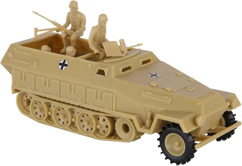 Vista 7 de BMC CTS WW2 German Hanomag Halftrack - 5 piezas de plástico gris ejército hombres vehículo blindado
