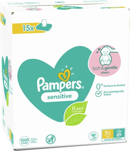 Vista 3 de Pampers Toallitas sensibles para bebés 640