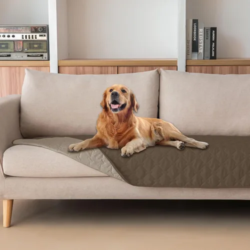 Vista 59 de gogobunny Funda de cama 100 % impermeable de doble cara para perro, manta para mascotas, sofá, protector de muebles para niños, perros y gatos, Azul