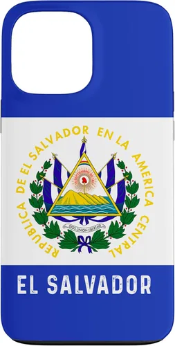 Vista 24 de El Salvador Carcasa de Teléfono Celulares Con Bandera Y Mapa - Carcasa para iPhone 17