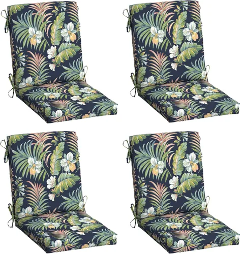 Vista 83 de Cojín para silla de comedor exterior Arden, 20 x 20 pulgadas, resistente a la lluvia, resistente a la decoloración, Alana Tile