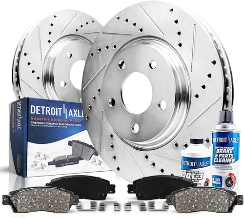 Detroit Axle - Kit de freno delantero para Hyundai Nexo 2019-2024, rotores de freno de disco de cerámica con hardware 2020 2021 2022 2023 Reemplazo