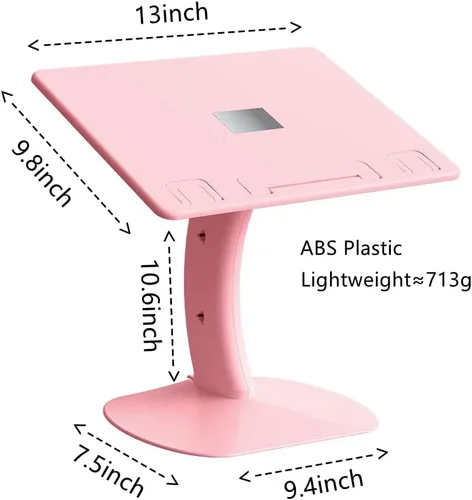 Vista 2 de Escritorio portátil para computadora portátil, bandeja de regazo para computadora portátil, mesa para comer, escribir, soporte ajustable