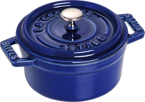 Vista 17 de staub La Cocotte Redondo 40500-106 Mini Pico Cocotte Redondo Gris 40500-106 - Maceta esmaltada a dos manos
