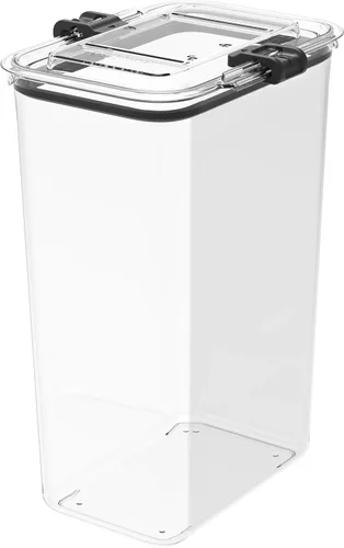 Vista 11 de Prepara Latchlok - Recipiente de almacenamiento de alimentos Tritan de 5.25 tazas, juego de 2, transparente