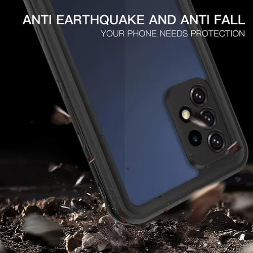 Vista 3 de AICase Funda impermeable para Samsung A52A52S con protector de pantalla integrado, certificado IP68 360, cuerpo completo, a prueba de golpes