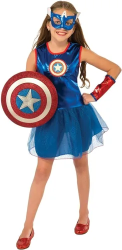 Vista 5 de Rubie's Marvel - Disfraz clásico de sueño americano para niños, grande, azul