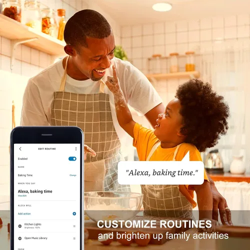 Vista 6 de Sengled Bombilla Alexa BR30, S1, emparejamiento automático con dispositivos Alexa, bombilla inteligente de inundación que funciona con Alexa