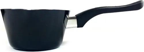 Vista 2 de Uniware Cacerola de aluminio antiadherente de 5.5 pulgadas con boquillas de vertido, apta para lavavajillas, asas resistentes al calor