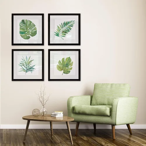 Vista 277 de Wexford Home Colección de primavera de jardín de campo francés, colección de primavera, juego de 4 paneles para decoración de pared de oficina